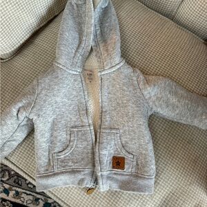 Baby Brannan fleece gray sweatshirt size 6-12 mos
